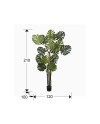 MONSTERA- PLANTA ARTIFICIAL H210